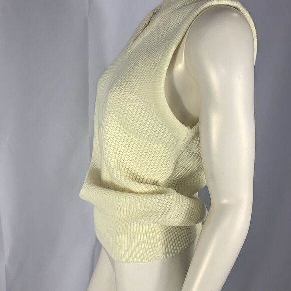 Vintage Pastel Yellow Acrylic Sweater Vest Size Small - Picture 6 of 12